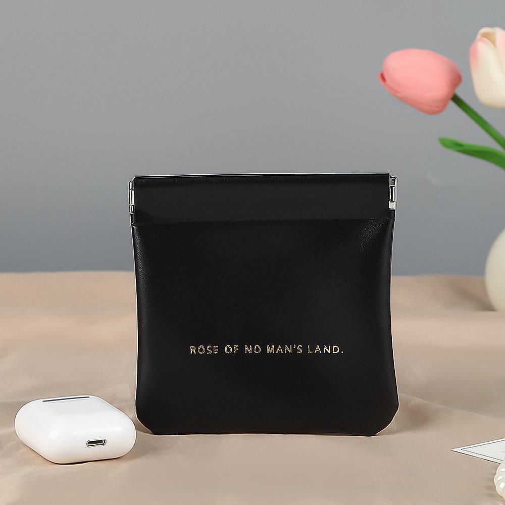 Органайзер для красных конвертов с пружинным зажимом: Портативный держатель для данных и украшений с автоматическим закрытием, кошелек для монет