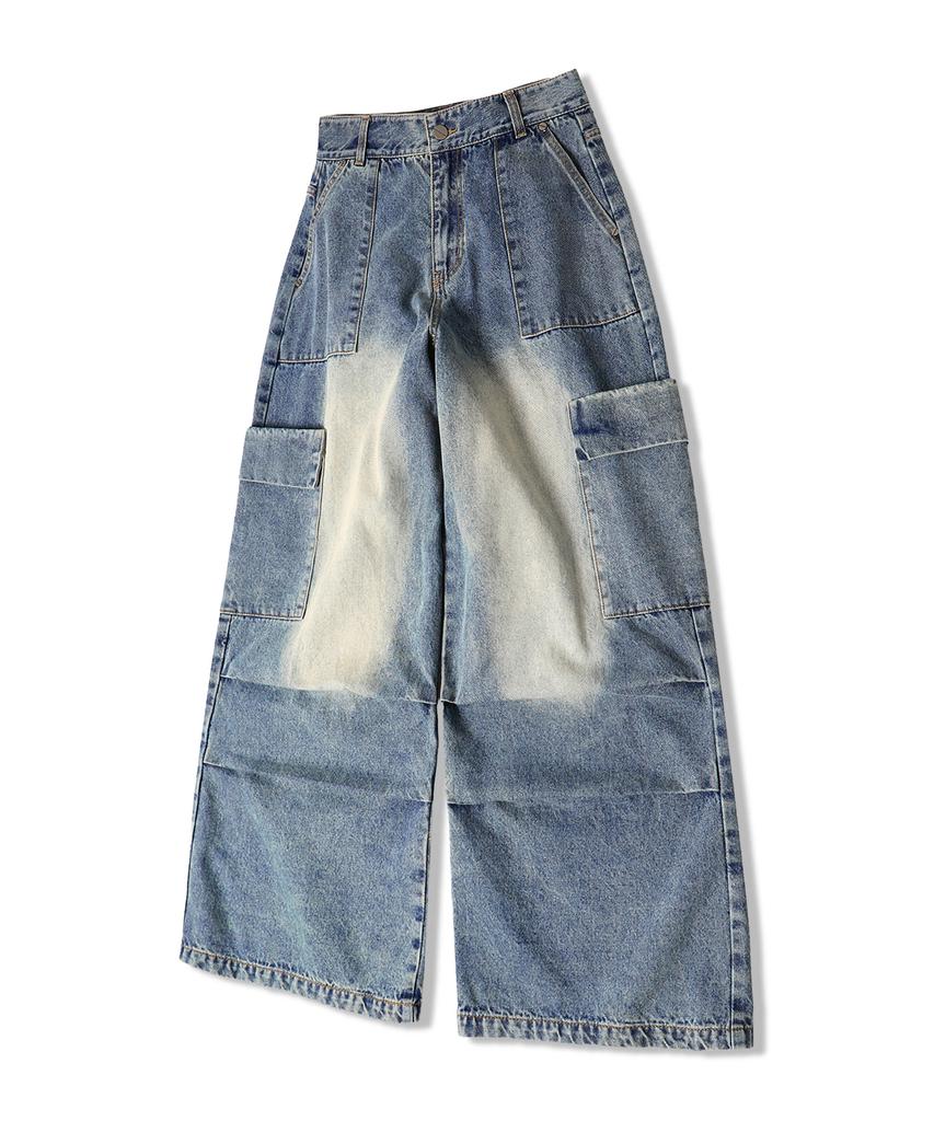 ZENDUST Var Pocket Wide Denim Pants Indigo