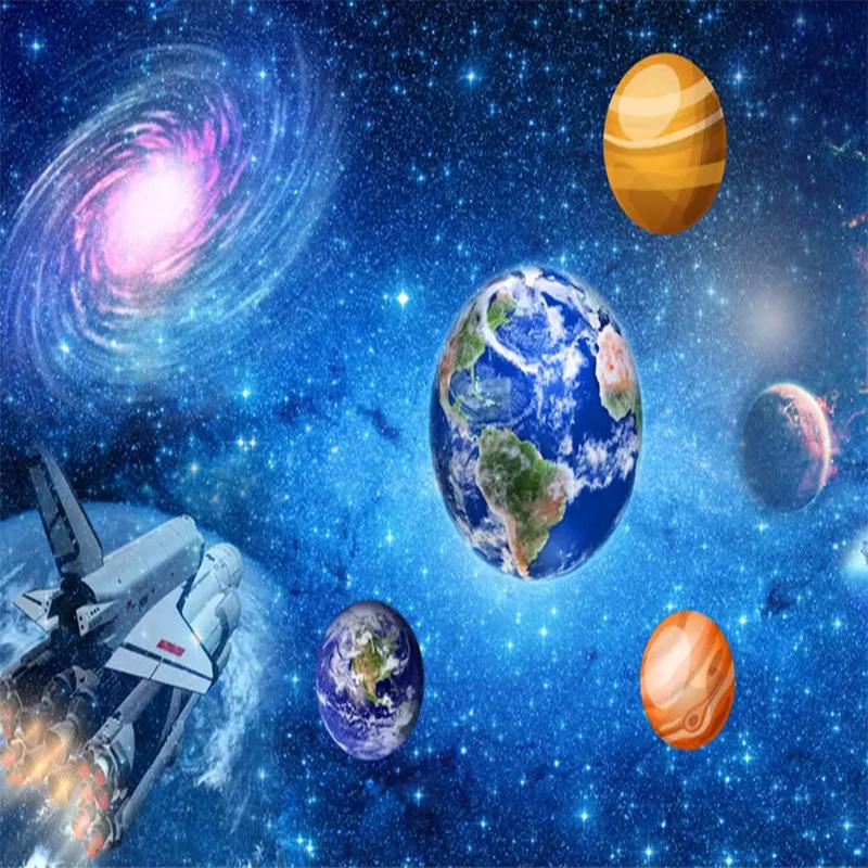 3D Большая Фреска Вселенная Звездная Галактика Обои Для Детской Комнаты Спальни Стена Домашний Декор Фреска Обои