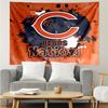 Chicago Bears logo Tapestry for Bedroom Aesthetic Classroom Tapestries Wall Hanging for Living Room Dorm Office,Ideal Creative Gift