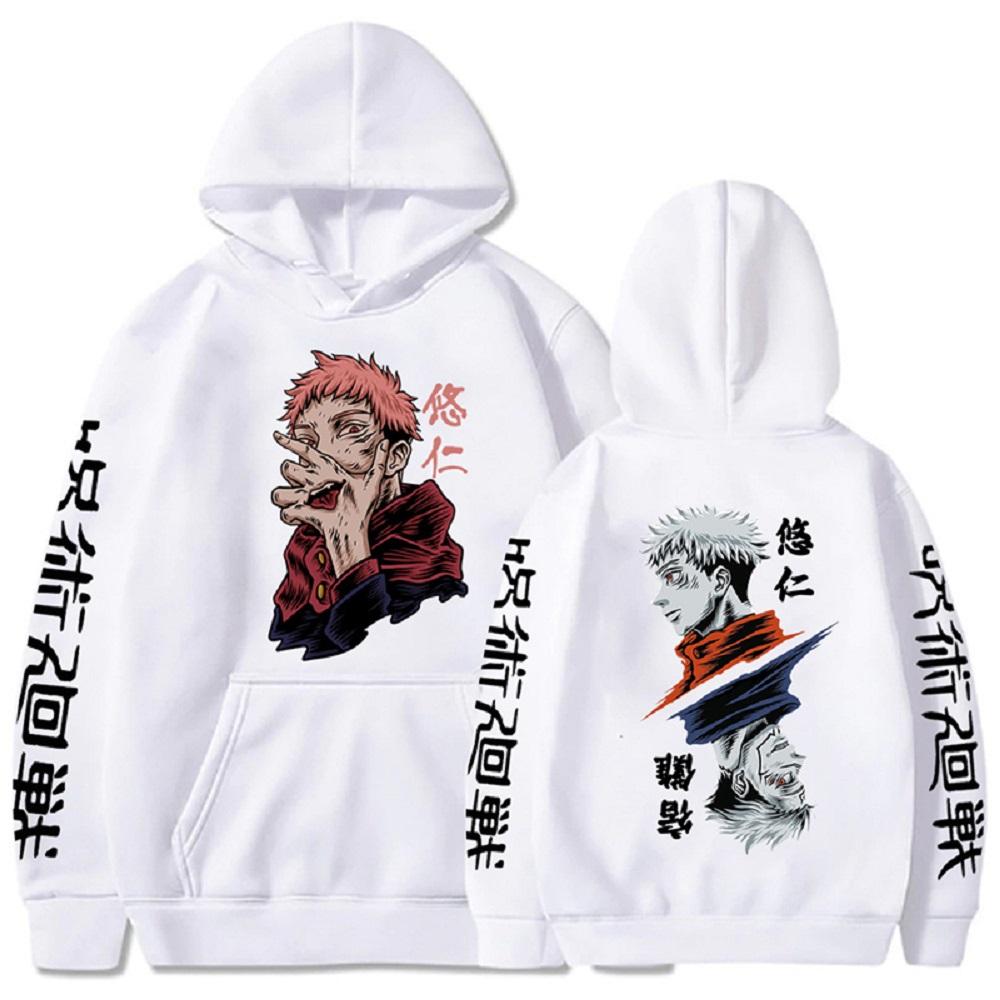 Anime Jujutsu Hoodies Men Kaisen Satoru Gojo Print Sweatshirt Autumn Winter Harajuku Hoody Hooded Streetwear Plus Size Hoodie