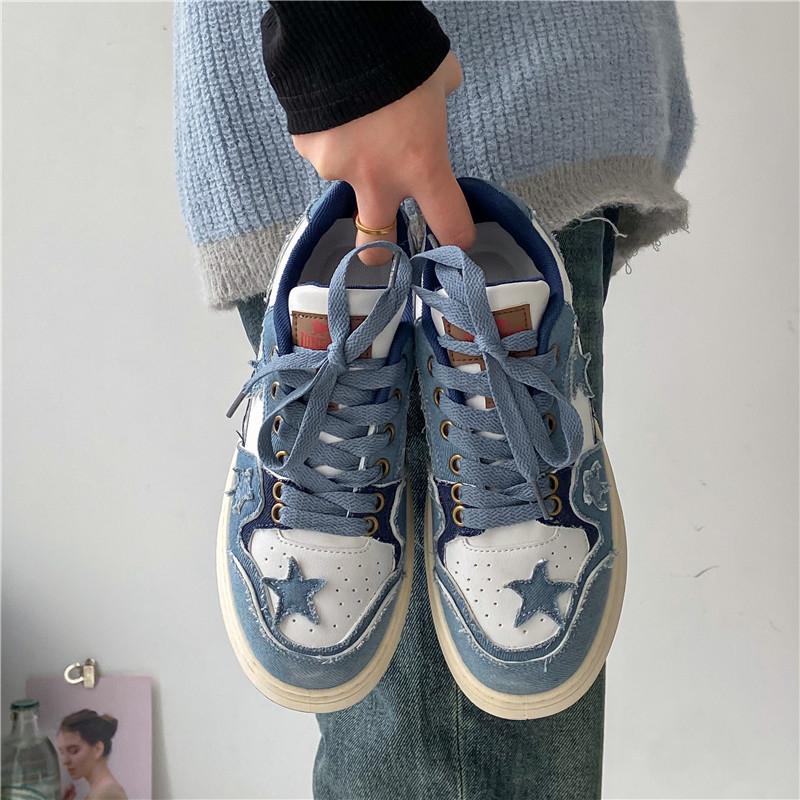 Весенне-осенняя мода, новые цветные кроссовки с толстой подошвой и круглым носком, повседневные и удобные кроссовки для ходьбы, женские кроссовки