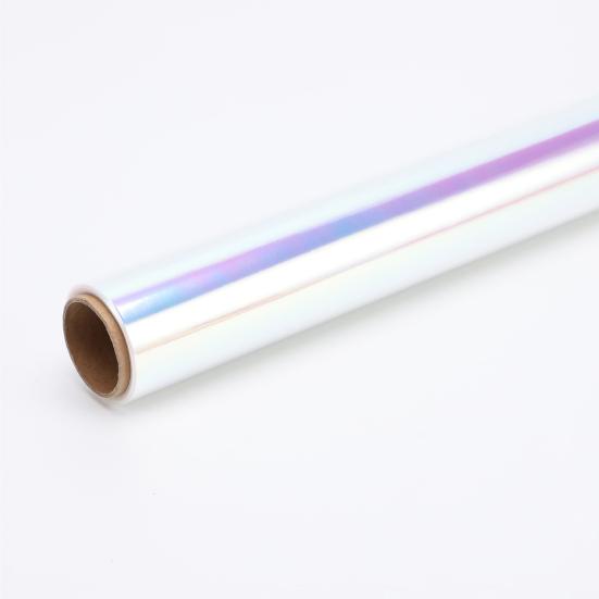 1 рулон яркой радужной пленки, красивая декоративная, практичная, безопасная, устойчивая к разрыву, устойчивая к разрыву упаковочная бумага для цветов