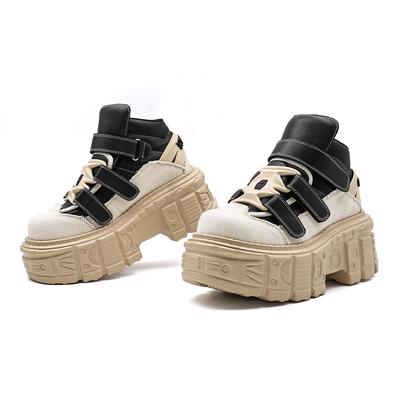 Летние панк ботинки обувь на платформе массивная танковая подошва унисекс кроссовки с высоким верхом для мужчин и женщин