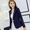 New Small Suit Women's Korean Style Slim Solid Color Long Sleeve Slim Women's Jacket