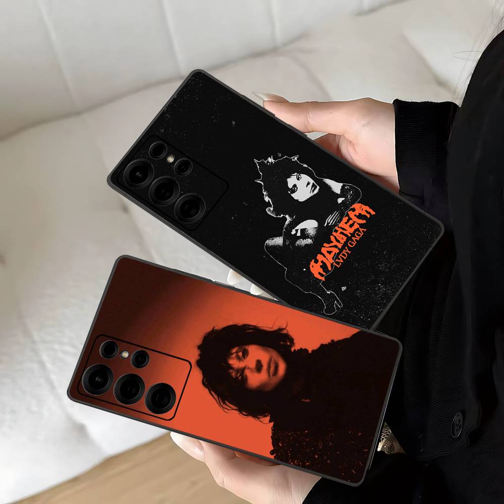 Singer L-Lady Gaga Mayhem Phone Case For Samsung S 24 fe 25 Ultra plus 20 lite 21 30 22 23 24 22 Ultra 5G Fundas