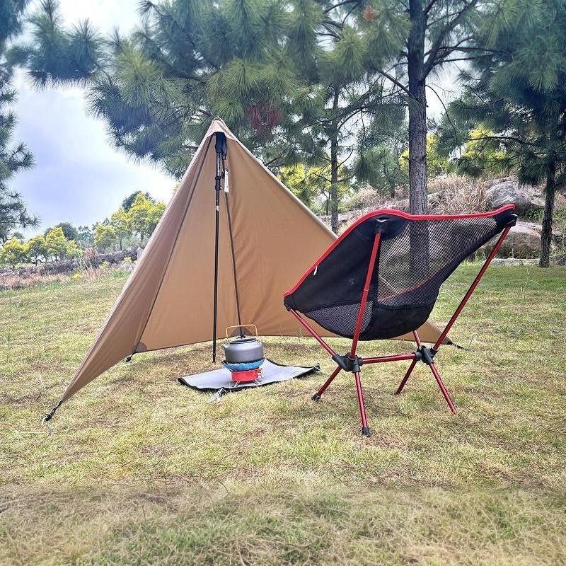 Ultralight Camping Stove Windbreak 20D Nylon Fire Retardant Wind Shield for Outdoor Hunting Cooking Excursions
