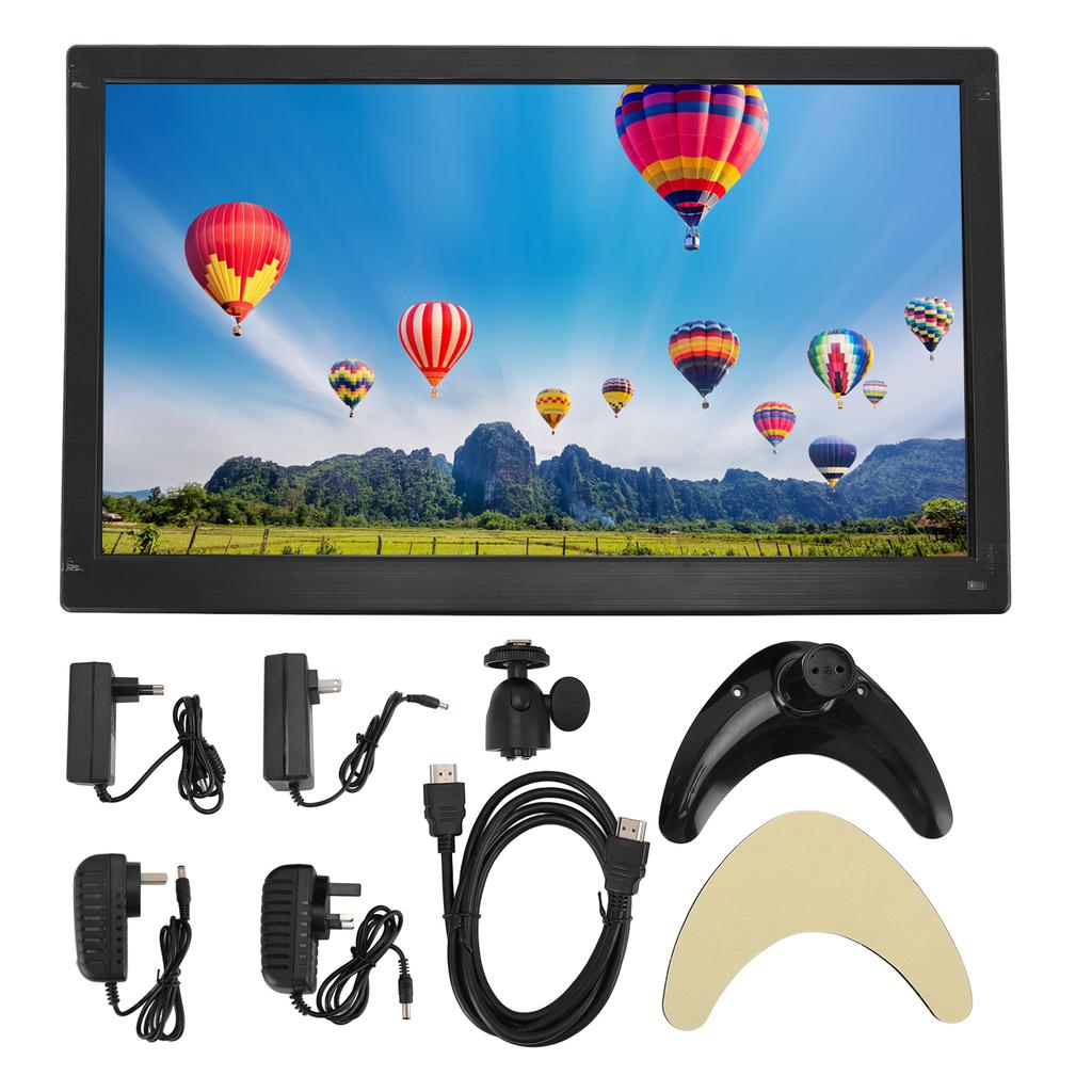 15.6 Inch External Screen with Speaker 1920x1080 BNC AV VGA HD Multimedia Interface USB External Dis