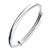 Bad Belly Light Body Light Faces Bracelet Versatile Simplicity Push -Pull Silver Bracelet Women 'S Models 