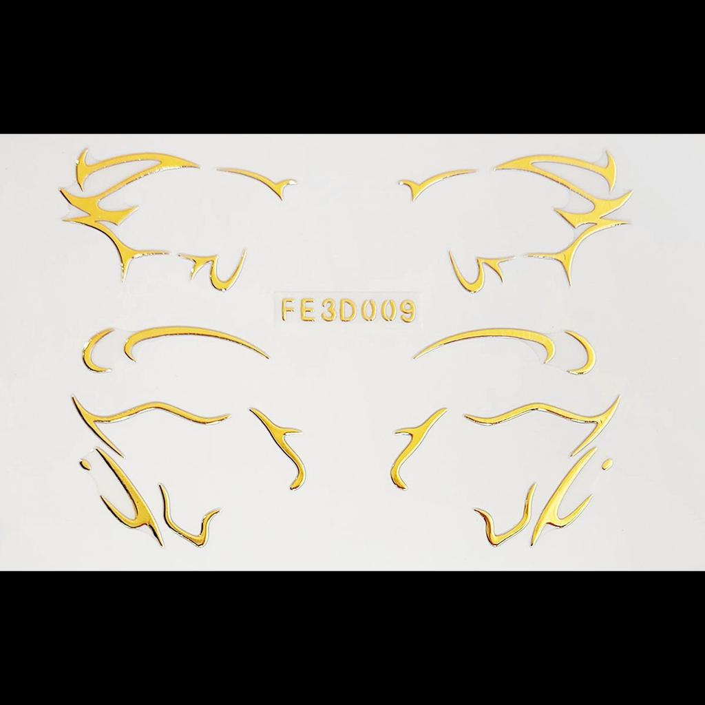 Лазерная подводка для глаз, 3D трехмерная рельефная наклейка-бабочка для макияжа глаз, сценическая наклейка-татуировка