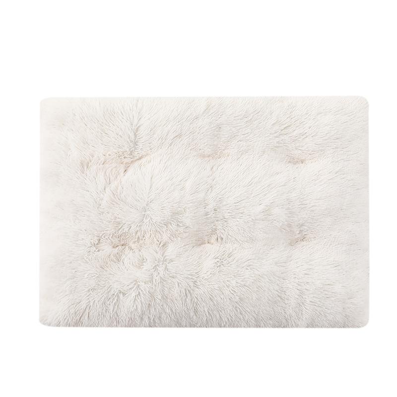 Пушистая двусторонняя лежанка для питомцев - Уютный коврик для собак и кошек для дома, клетки и путешествий, Нескользящая моющаяся подушка на все сезоны