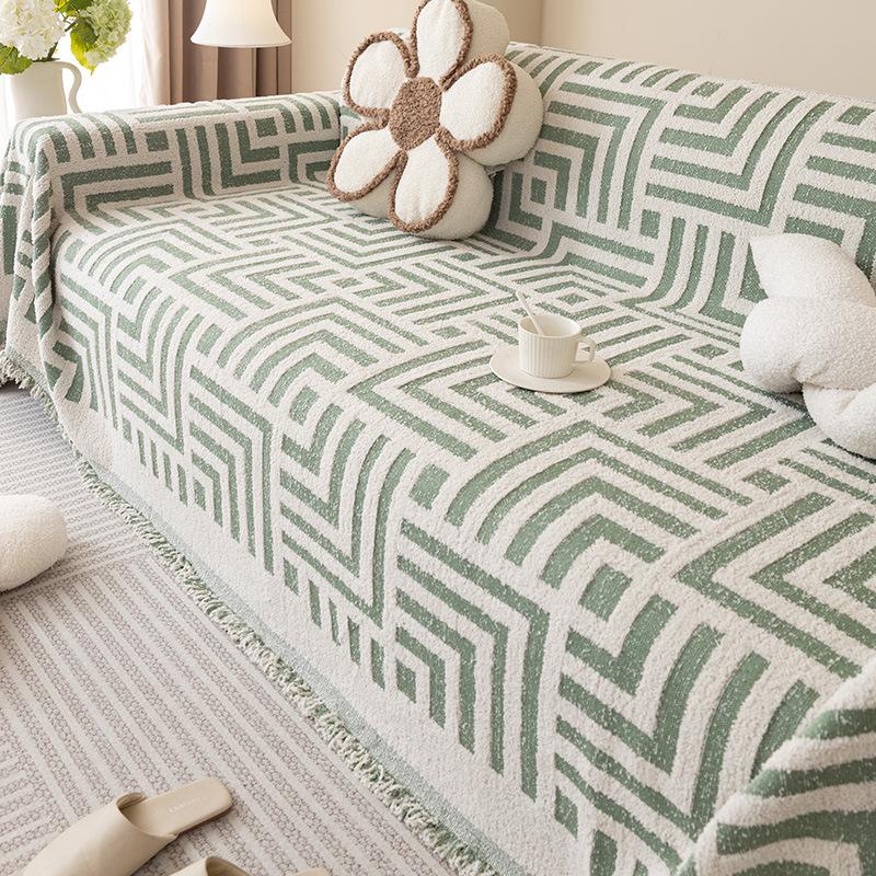 Зимнее плюшевое полотенце для дивана, цельное пылезащитное многофункциональное одеяло для дивана, утолщенное теплое полотенце