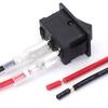 Круглый/Квадратный Тумблер ВКЛ/ВЫКЛ SPST 2-контактный с проводами DC12V-24V Электрический переключатель для Автомобилей, Лодок, Домов на Колесах