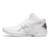 Asics Gel-Hoop V15 Модные Универсальные Баскетбольные Кроссовки-миды Мужские Кроссовки Бело-Серебристые 1063A063-100