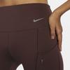 Nike Go Unleashed Series Solid High-Waisted Slim Fit Casual Cropped Sports Pants Women Pants Earth-Brown FB8849-227