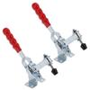 2pcs Plastic Cover Handle Toggle Clamp Safe Quick Fixture Durable Quick Release Clamp  Circuit Board
