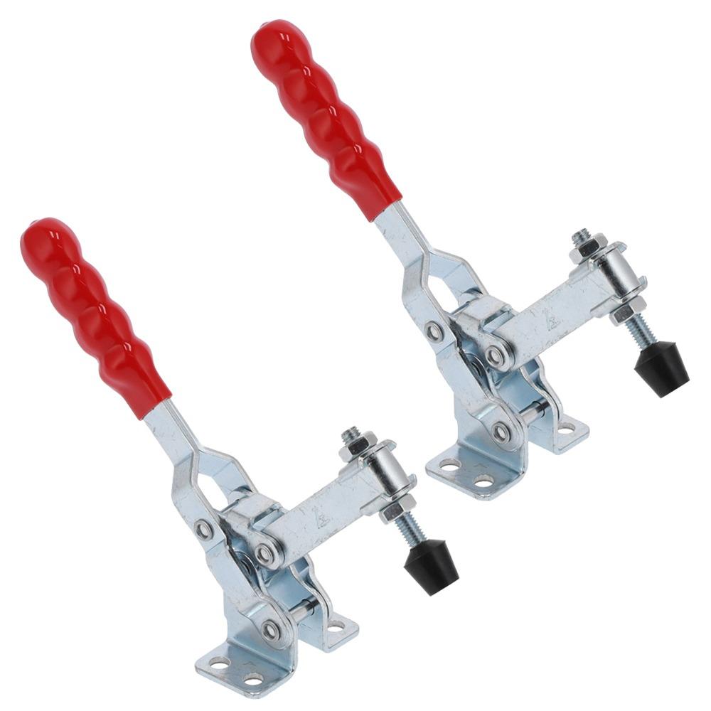 2pcs Plastic Cover Handle Toggle Clamp Safe Quick Fixture Durable Quick Release Clamp Circuit Board