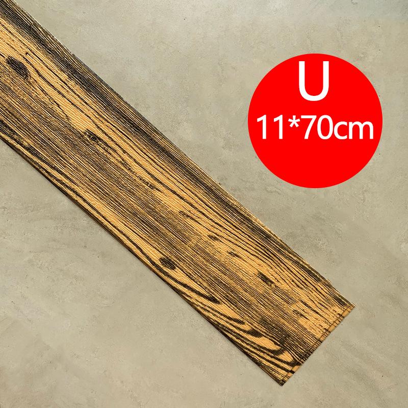 1шт пенопластовый настенный плинтус ПВХ 3D под дерево, наклейка на стену с талией, самоклеящаяся, противоударная