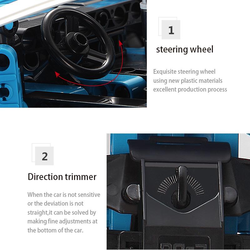 Cada 419 шт., RC синие спортивные гоночные автомобили, модель «сделай сам», строительные блоки для города, технические игрушки с дистанционным управлением, автомобильные игрушки для детей