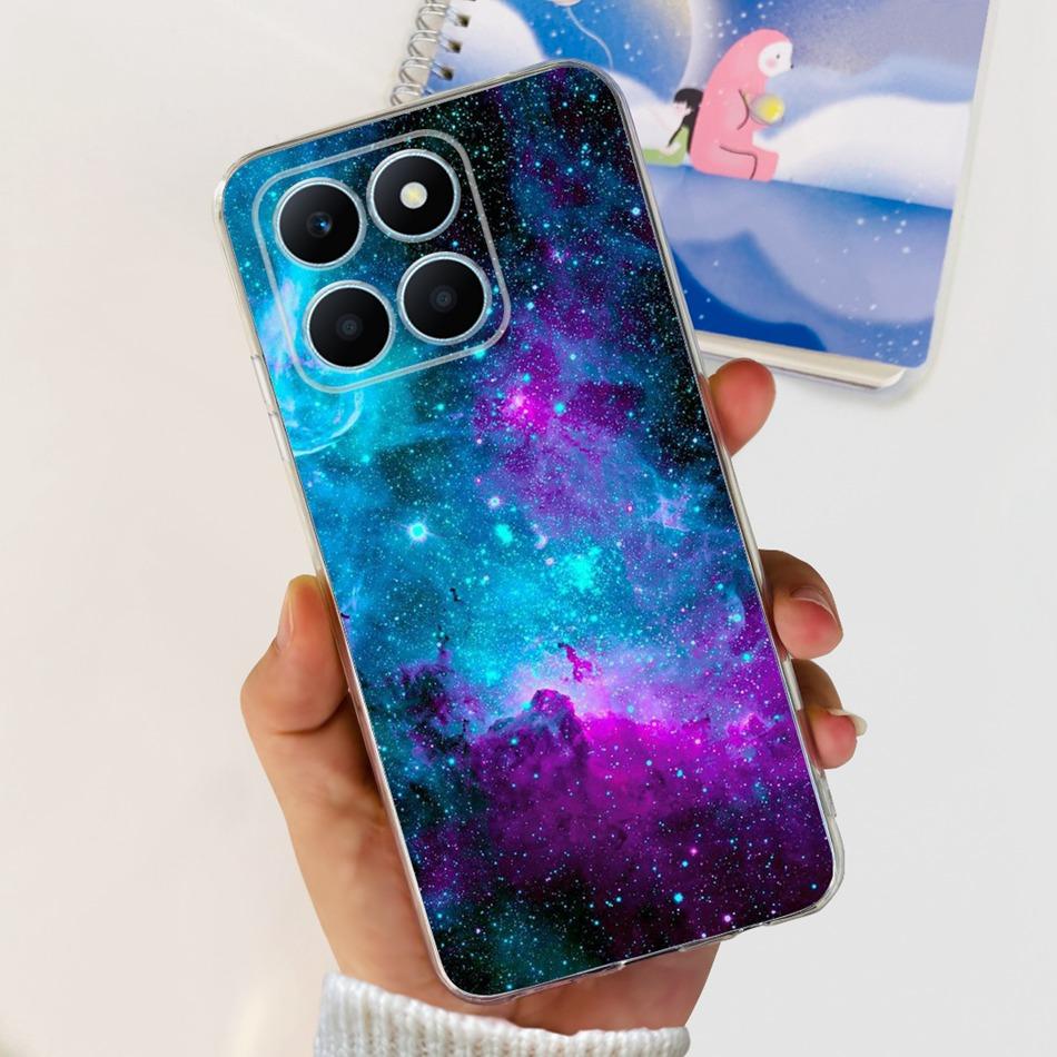 For Honor X6a Phone Case HonorX6a X 6A 4G WDY-LX1 Cute Butterfly Flower Painted Soft Silicone TPU Back Cover Bumper