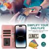 Кошелек на молнии с магнитным кожаным флип-чехол на 8 карт для iPhone 15 14 13 12 11 Pro Max XS MAX XR/Samsung S23 S22 S21 Ultra Plus S21FE A14 A54 A13 A53 A52