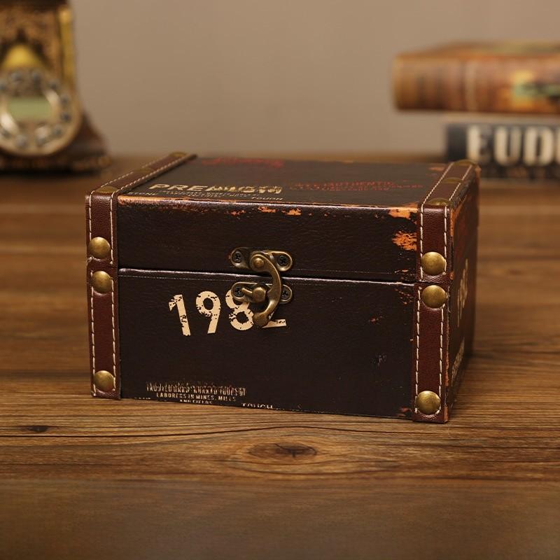 Modern Minimalist Leather Desktop Organizer Box With Lid For Office Home Storage