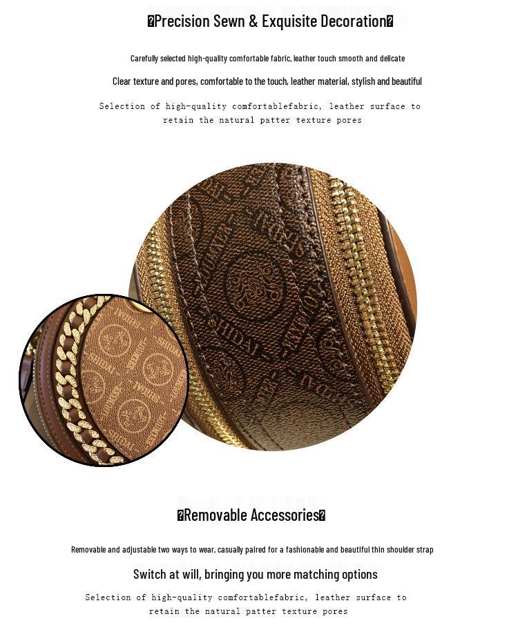 2025 Новая женская маленькая круглая сумка кроссбоди мини-сумочка