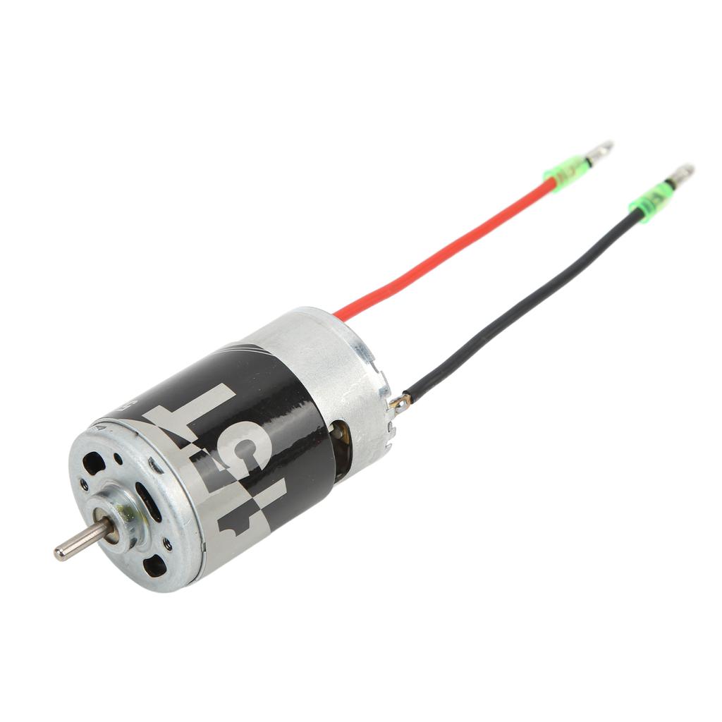 550 Brush Motor 20000 RPM Large Torsion Two Way Bearing Silver 15T Brush Motor for 110 Climbing Car