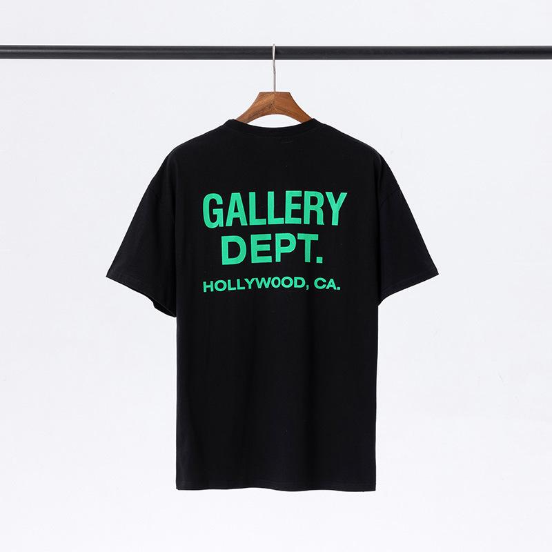 GALLERY tide brand DEPT classic alphabet slogan LOGO gradual change printed short-sleeved T-shirt men and women Qixi Festival couple