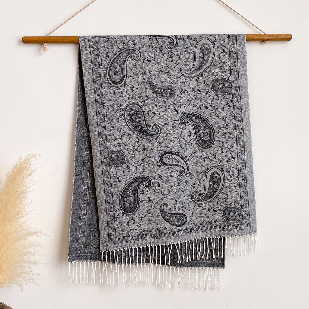 Imitation Cashmere Scarf, Air-conditioned Room Warm, Cashew Texture Fashion Shawl, Thickened Warm Scarf In Autumn and Winter