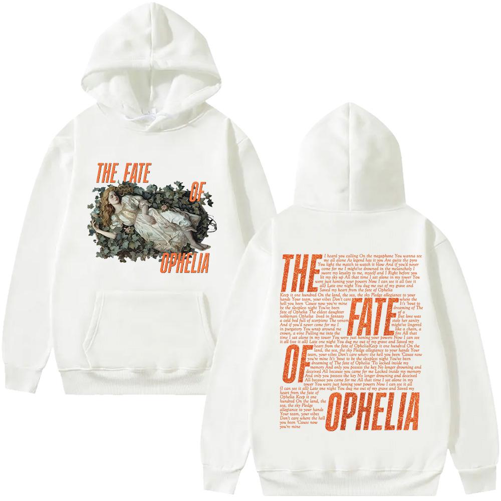 Худи с текстом песни The Fate of Ophelia TS The Life of A Showgirl, графикой альбома, одежда, женская, мужская, модная, ретро-эстетика, пуловер Y2K