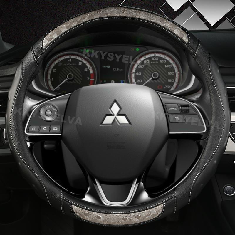 Автомобильный чехол на руль для Mitsubishi Outlander Mirage ASX 2012-Eclipse Cross 2017-L200 2015-2017 Авто