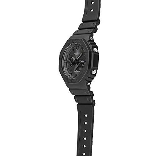 Casio unisex-adult wristwatch G-Shock Bluetooth Tough Solar model GA-B2100-1A1 matte black featuring mobile link analog-digital display carbon core