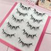 Faux Mink Manga Anime Lashes Dramatic Wet Spiky Lashes 5 Pairs Pack False Eyelashes  for Women