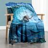 Gothic Illustrations Customize Text Blanket Lightweight Personalized Blanket Comfortable for Chair Bed Home Decor Nap Ideal for All Seasons