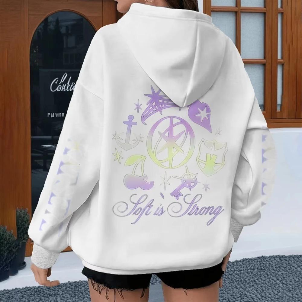 New Kpop Vintage Katseye Grunge Graphic Hoodies Women Men Pop Music Band Hoody Katseye Fashion HipHop Sweatshirt Harajuku Unisex