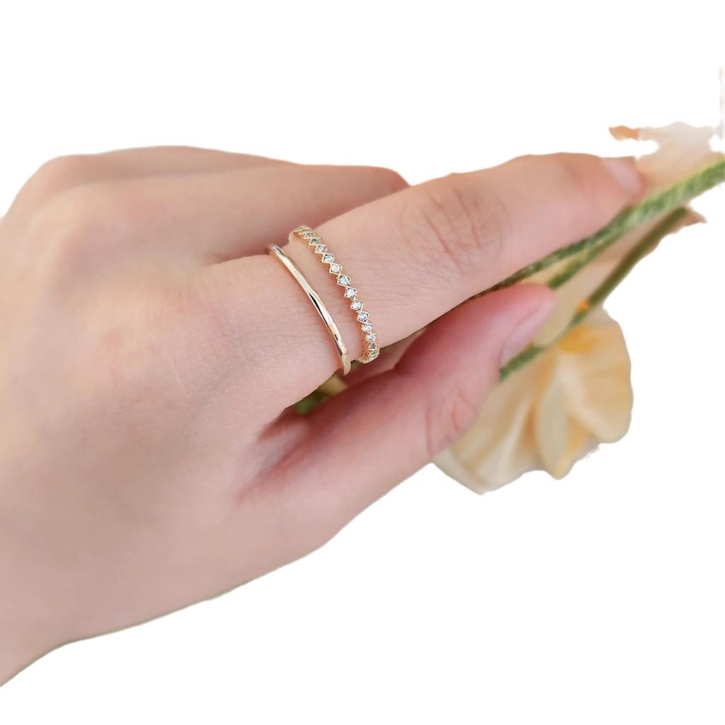 Превосходное циркониевое кольцо женское легкая роскошь нишевое изысканное чувство дизайна моды личность открытое на указательный палец тренд повседневное изящное кольцо