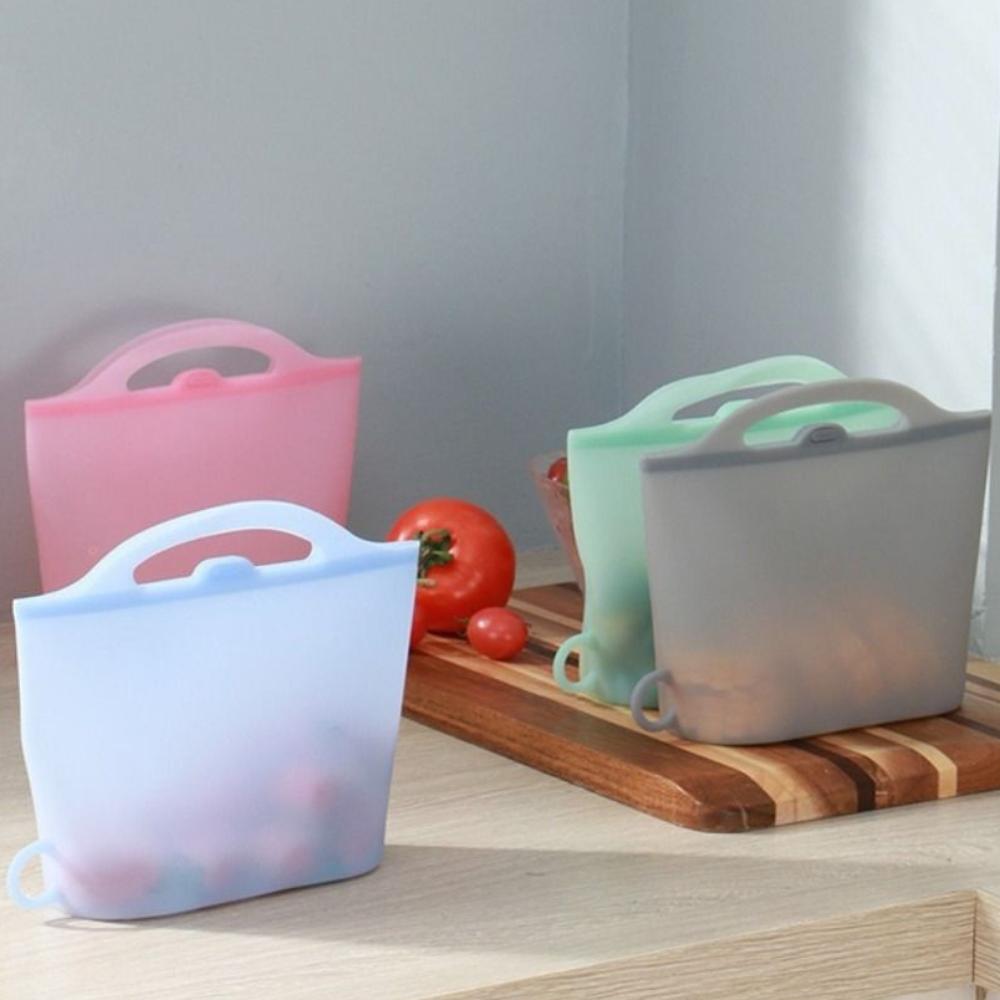 1000/1200ml Food Storage Bag Self-Sealing Cooler Bags Food Packaging Bag Refrigerator