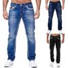 Men's Casual Skinny Slim Fit Straight Stretch Demin Jeans Long Pants