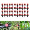 20/50Pcs 360 Degree Adjustable Irrigation Drippers Sprinklers 1/4 Inch Emitters Drip For Watering System Balcony Yard Greenhouse