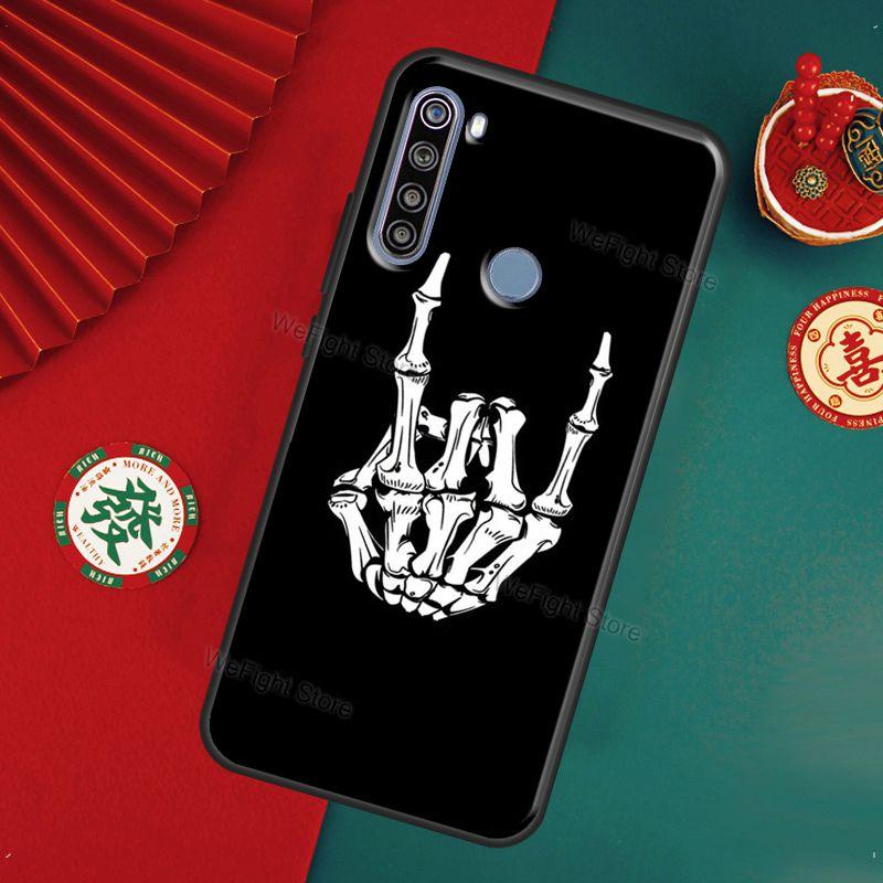 Rock Roll Skull Case For Xiaomi Redmi Note 11 Pro 8 9 10 Pro 9S 10S Cover For Redmi 10 9 9A 9C 9T Coque
