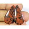 Natural Marconi Jasper Matched pair Pear Cabochon Loose Gemstone 13X28X04MM SK-308
