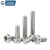 GUWANJI 304 Stainless Steel Cross Recessed Pan Head Machine Screws