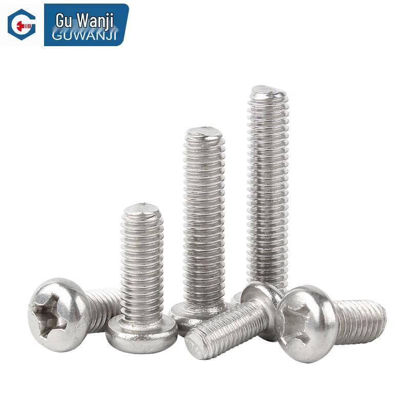 GUWANJI 304 Stainless Steel Cross Recessed Pan Head Machine Screws