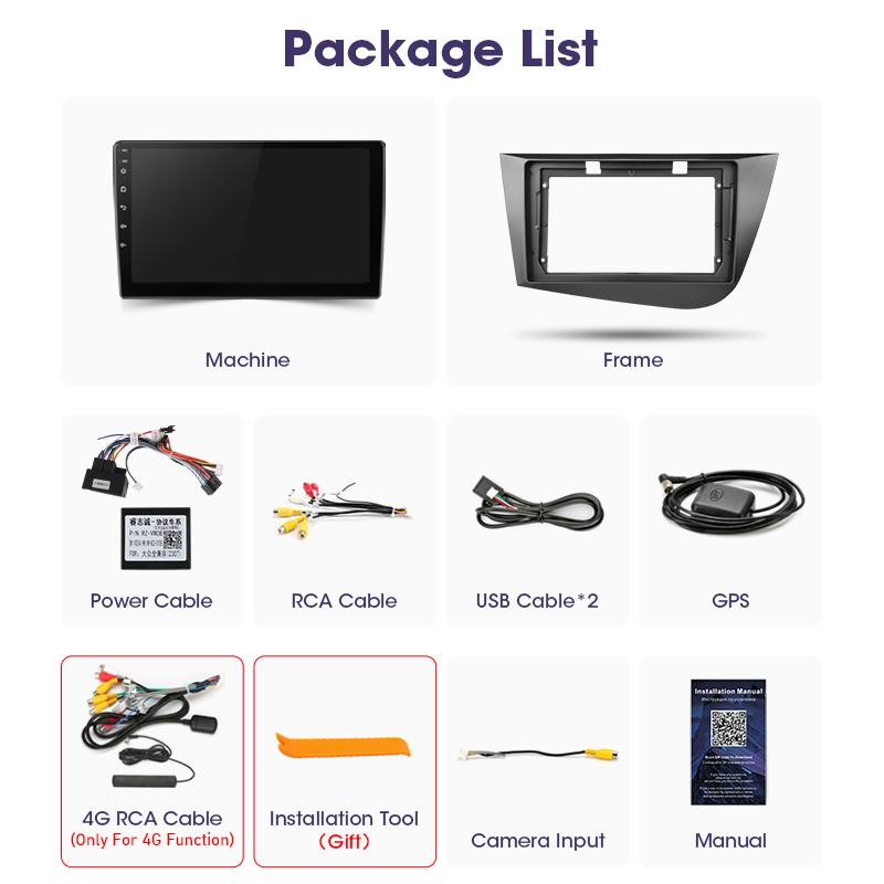 2 Din Android 12 автомобильный радиоприемник для Seat Leon 2 2005 - 2012 мультимедийный видеоплеер GPS 4G Carplay Auto Stereo RDS IPS DVD головное устройство