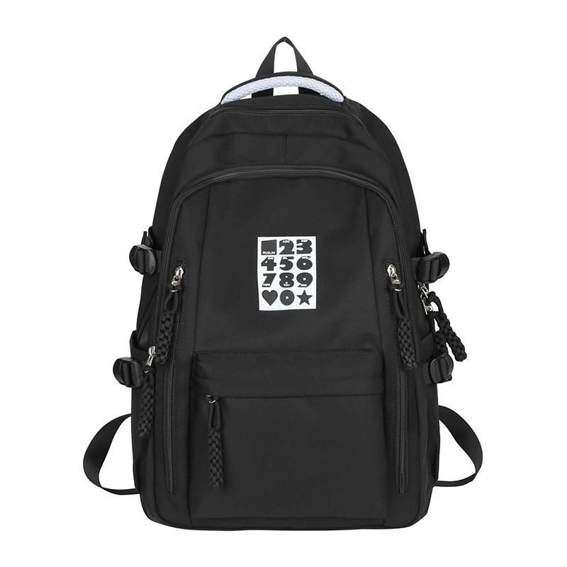 Cute Japanese Style Nylon School Backpack For Girls Boys High Capacity Lightweight