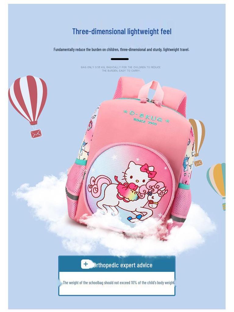 Cartoon Dinosaur Backpack for Kids Aged 3-6: Lightweight and Perfect for Kindergarten and Primary School Students