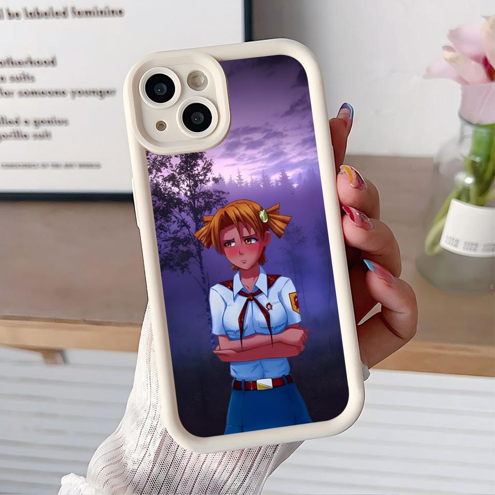 Вечное Лето Алиса Утолщенный ТПУ Чехол для Мобильного Телефона для iPhone 17 16 15 14 13 12 11 Air Pro Max Plus Цветной Чехол