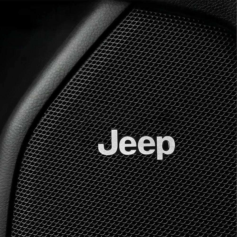 Для Jeep 2/4 шт. Автомобильная аудионаклейка 3D Металлическая Автонаклейка Значок Декоративные Аксессуары Для Jeep Renegade Wrangler Compass Cheroke