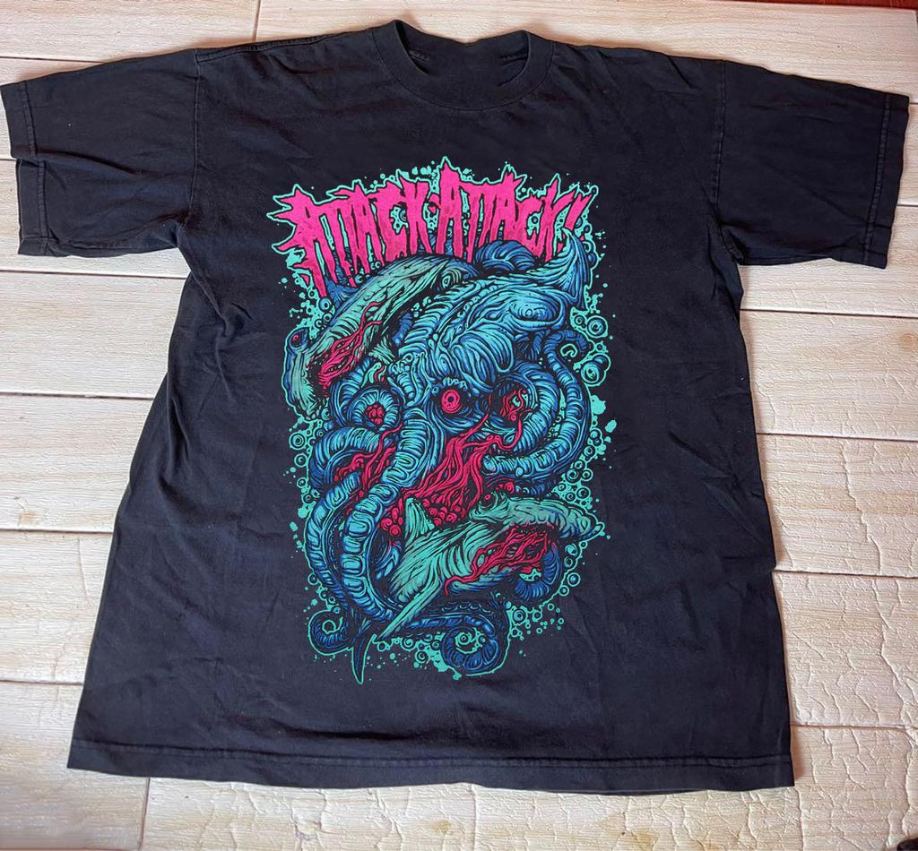 Редкая Коллекция ATTACK ATTACK! Подарок для фаната группы Футболка от S до 5XL